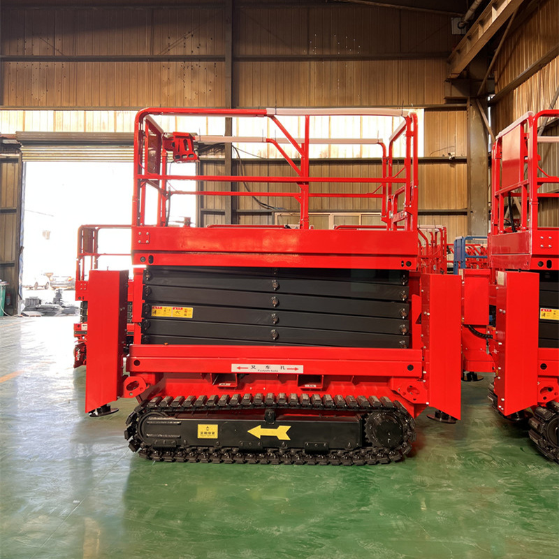 8米履带式剪叉升降机带一键调平6mHJX0810LT