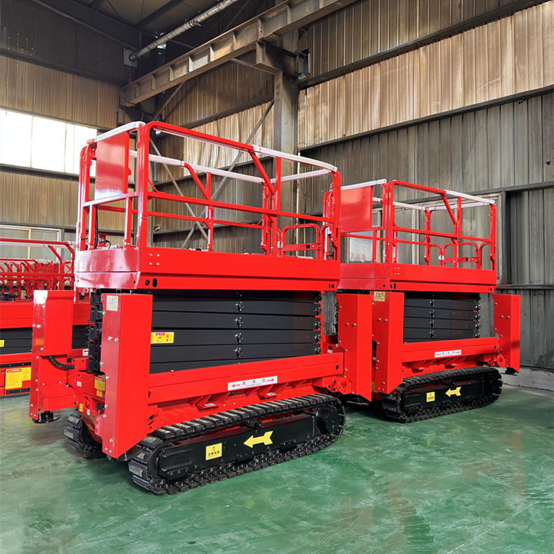 12米履带式剪叉高空作业平台升降机HJX1214LT带一键调平